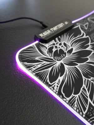 Floral RGB mousepad for gaming