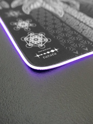 WOUNDS TO WISDOM V1 • MONOCHROME • XXL RGB GAMING MOUSEPAD