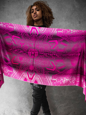 WOUNDS TO WISDOM • Yantrart x Rage Nation • Pink Gradient Shawl