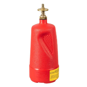 Red Justrite quart container side view