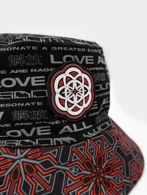 PROTECTED BY INTENT ✦ REVERSIBLE / REFLECTIVE ✦ BUCKET HAT w/ hidden pocket