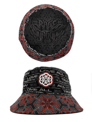 PROTECTED BY INTENT ✦ REVERSIBLE / REFLECTIVE ✦ BUCKET HAT w/ hidden pocket