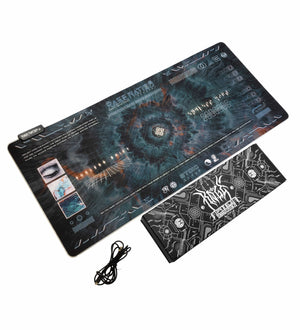 abstract design with matching wrist rest