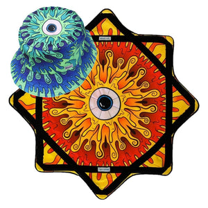 Eye design hat & beach towel