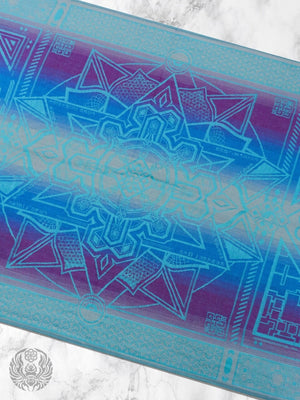 TEAL AMETHYST DHARMA • Reversible Festival Shawl/Scarf