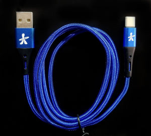 Blue USB-C cable