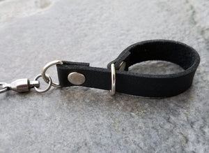 Vegan finger loop keychain