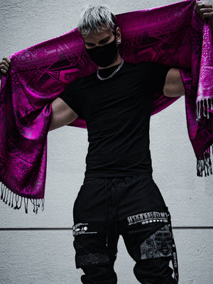 WOUNDS TO WISDOM • Yantrart x Rage Nation • Pink Gradient Shawl