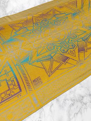YELLOW AMETHYST DHARMA • Reversible Festival Shawl/Scarf