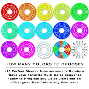 15 colorful circles, 4Colors options for choice.