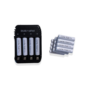 AAA battery charger and batteries