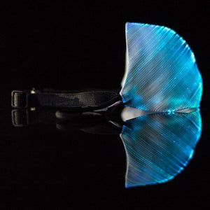 LED light-up mask with blue glow