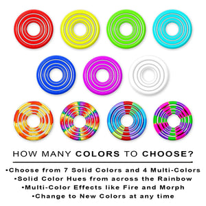7 solid & 4 multi-color options