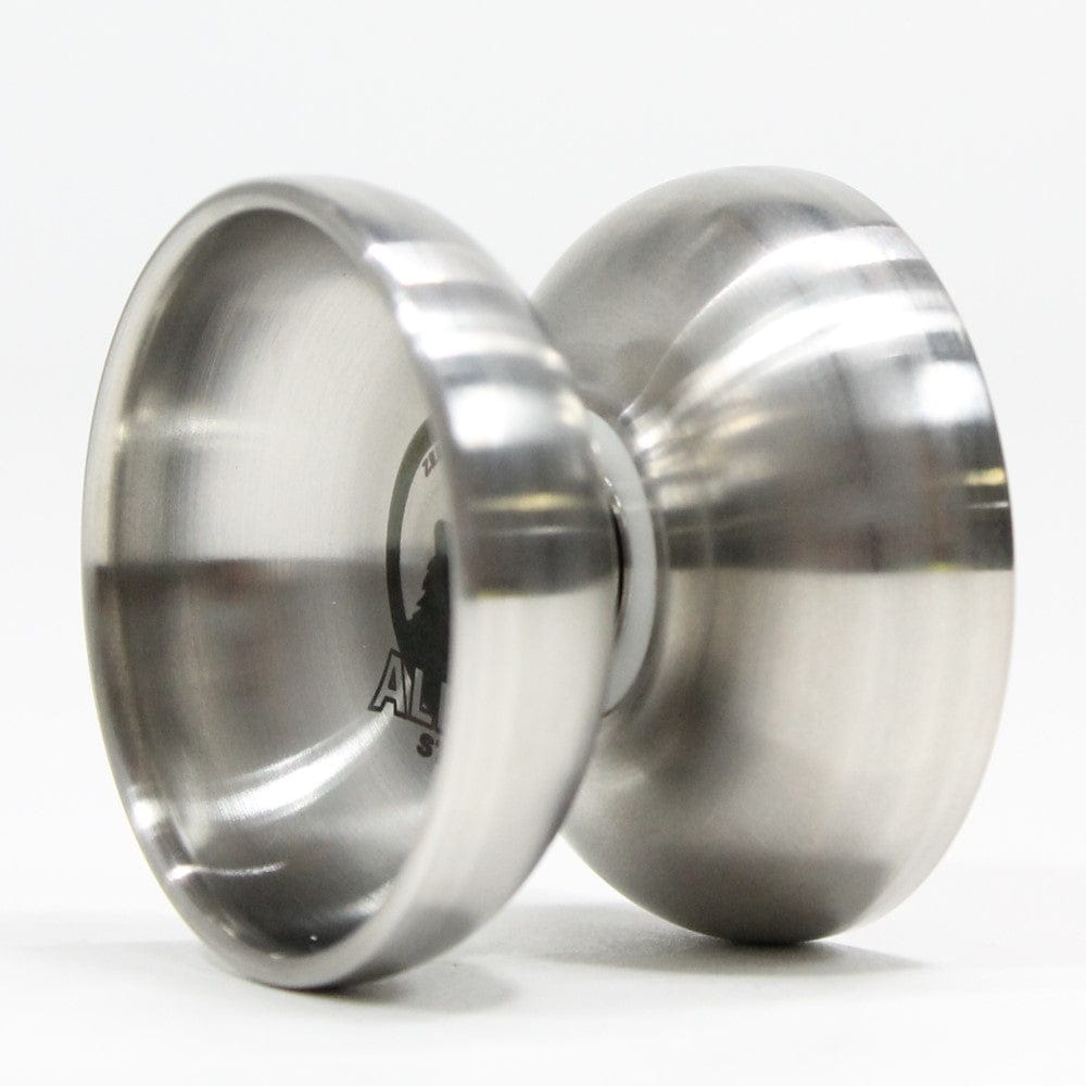  Zeekio Alpha Steel Yo-Yo - Organic Shaped Stainless Steel - Undersized YoYo with D Sized Bearing 