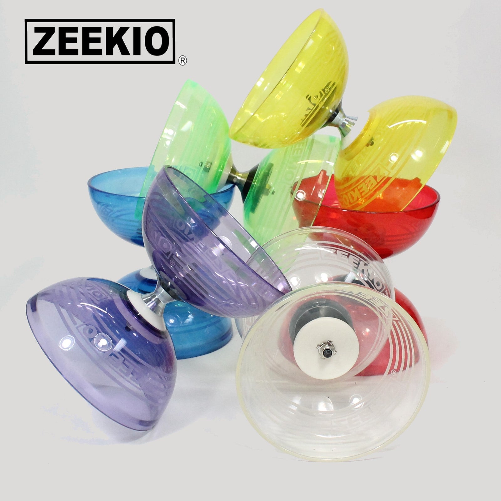  Zeekio Master Spin Diabolo Set- Fixed Axle, Fiberglass Sticks and String 