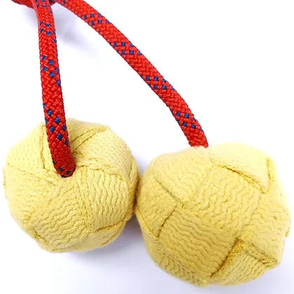 Dragon Sphere Fire Poi (Red Kevlar Rope)