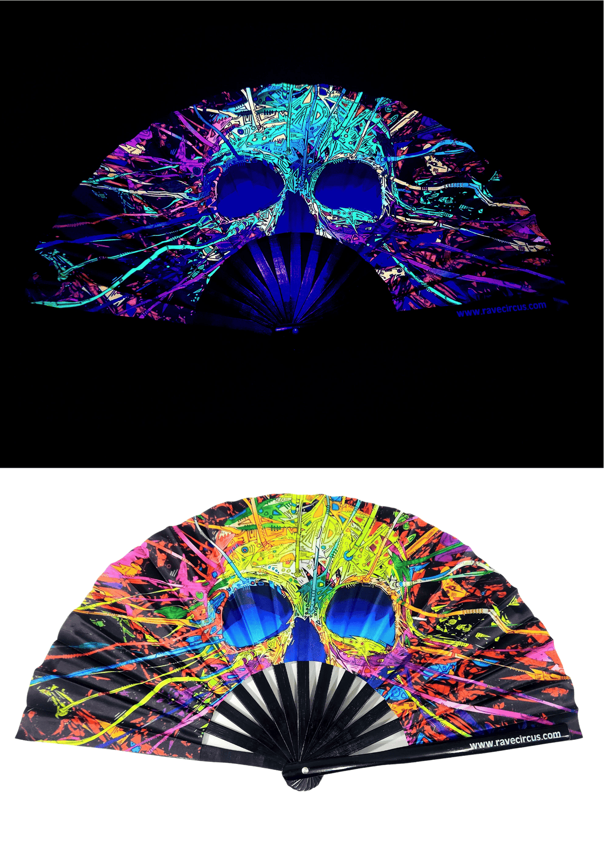  Clack Fan - UV Skulls 