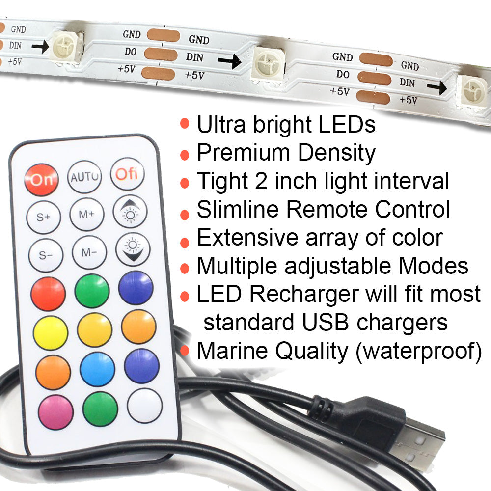 Eco Remote LED Hoop 34"