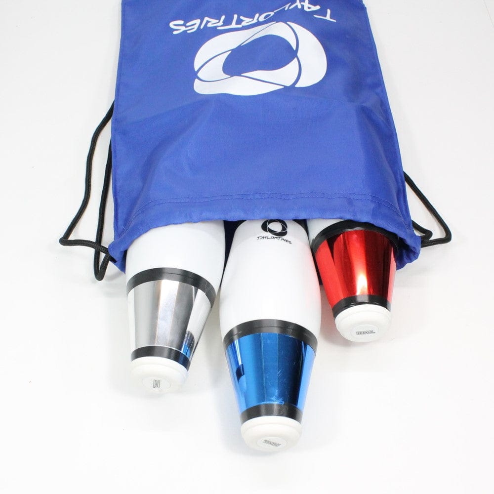  Taylor Tries Signature Juggling Club Set with Drawstring Bag - Set of 3 