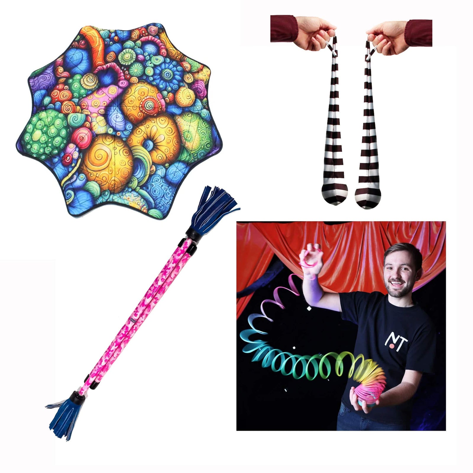  YoYoSam Flow Toy Kit - Everything You Need to Begin the Art of Flow! Including Mougee Z-Stix and Zeekio! 