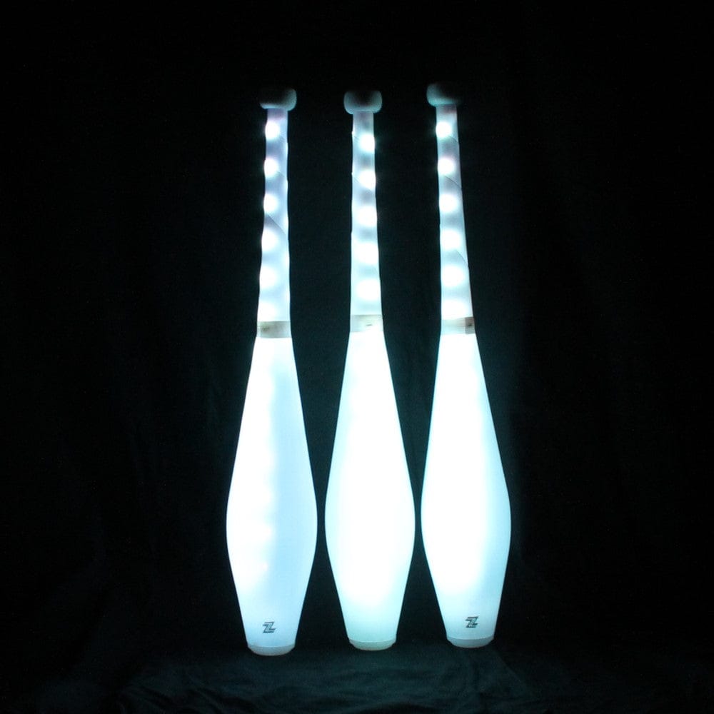  Zeekio Multi-Color LED Light Up Juggling Clubs with Charger and Remote (Set of 3) 