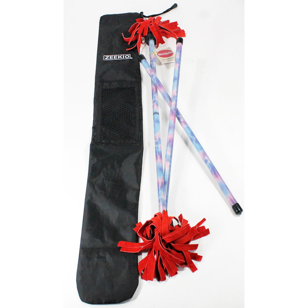  Zeekio Juggling Flower/Devil Sticks Bag with Drawstring Closure - 30" Length (Great for Z-Stix) 