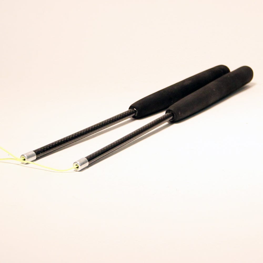  Zeekio Fiberglass Diabolo Sticks - Black 