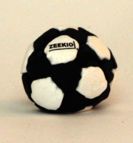  Zeekio Footbag - The Foot Pro - 32 Panel Black and White Footbag 