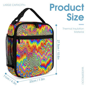Psychedelic Backpack with Free Lunchbox and Travel Bag Included