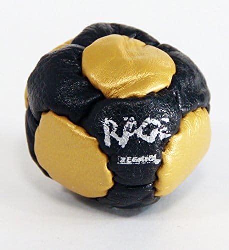  Zeekio -The Rage- 14 Panel Genuine Leather Footbag - Hacky Sack 