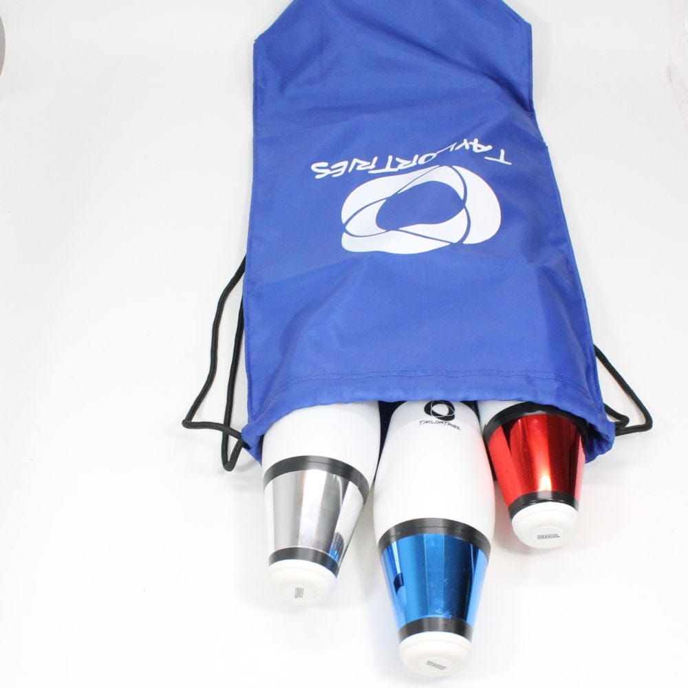  Taylor Tries Signature Juggling Club Set with Drawstring Bag - Set of 3 