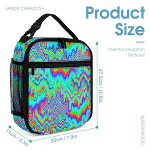 Psychedelic Backpack with Free Lunchbox and Travel Bag Included