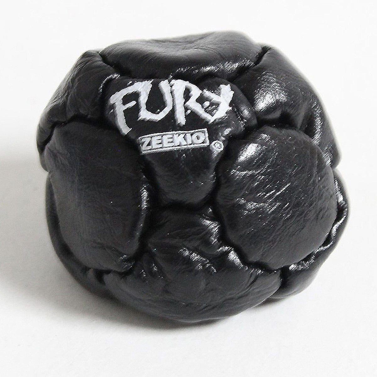  The Fury Footbag - Genuine Leather - 14 Panel Hand Stitched - Sand filled Hacky Sack 