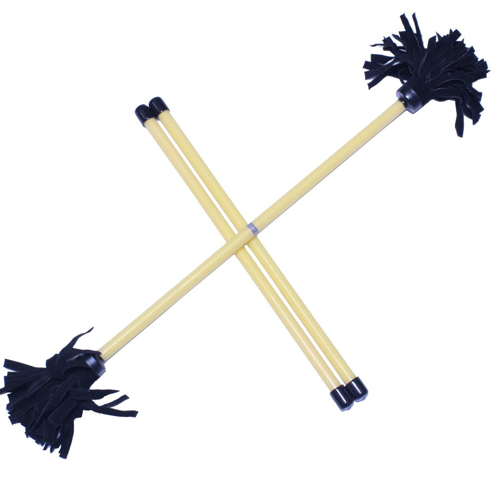  Z-Stix Professional Juggling Flower Sticks/Devil Sticks and 2 Hand Sticks, High Quality, Beginner Friendly - Solid Series 