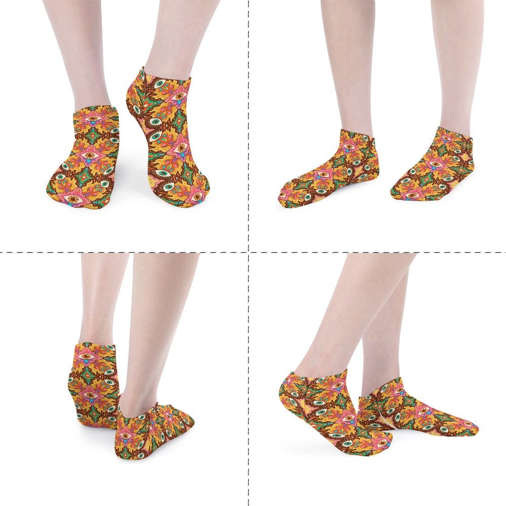  The Perfect Music Festival Ankle Socks (5 Pairs)  Sweat-Proof, Odor-Proof, Breathable 4th Dimensions Beings Socks 