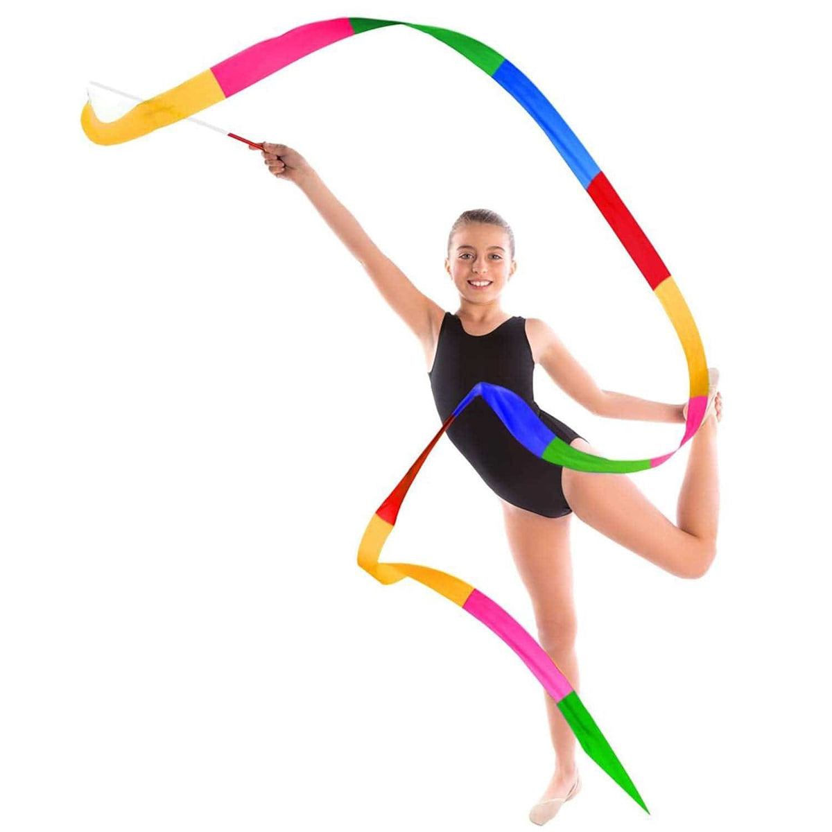  Zeekio Chinese Dance Ribbon - 4 Meter Ribbon - 16" Handle 