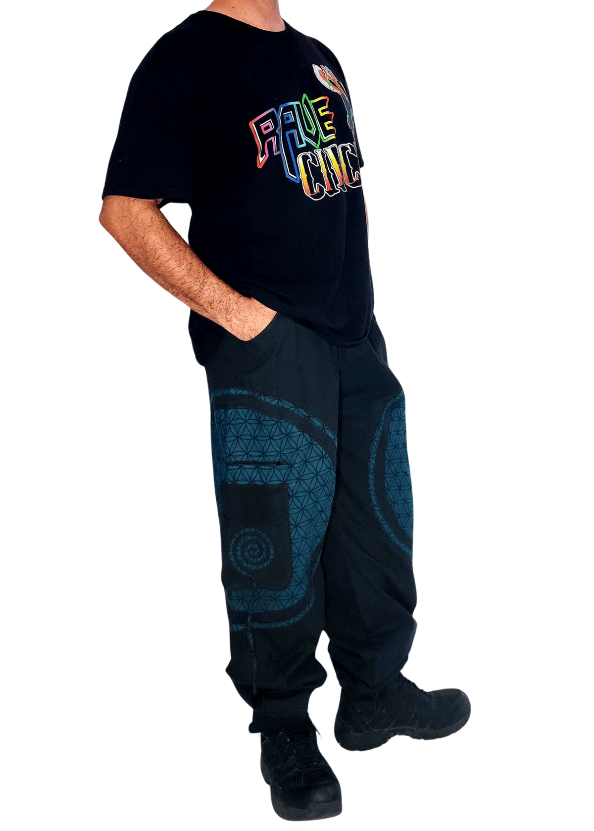  Flow Pants - Blue Flower of Life 