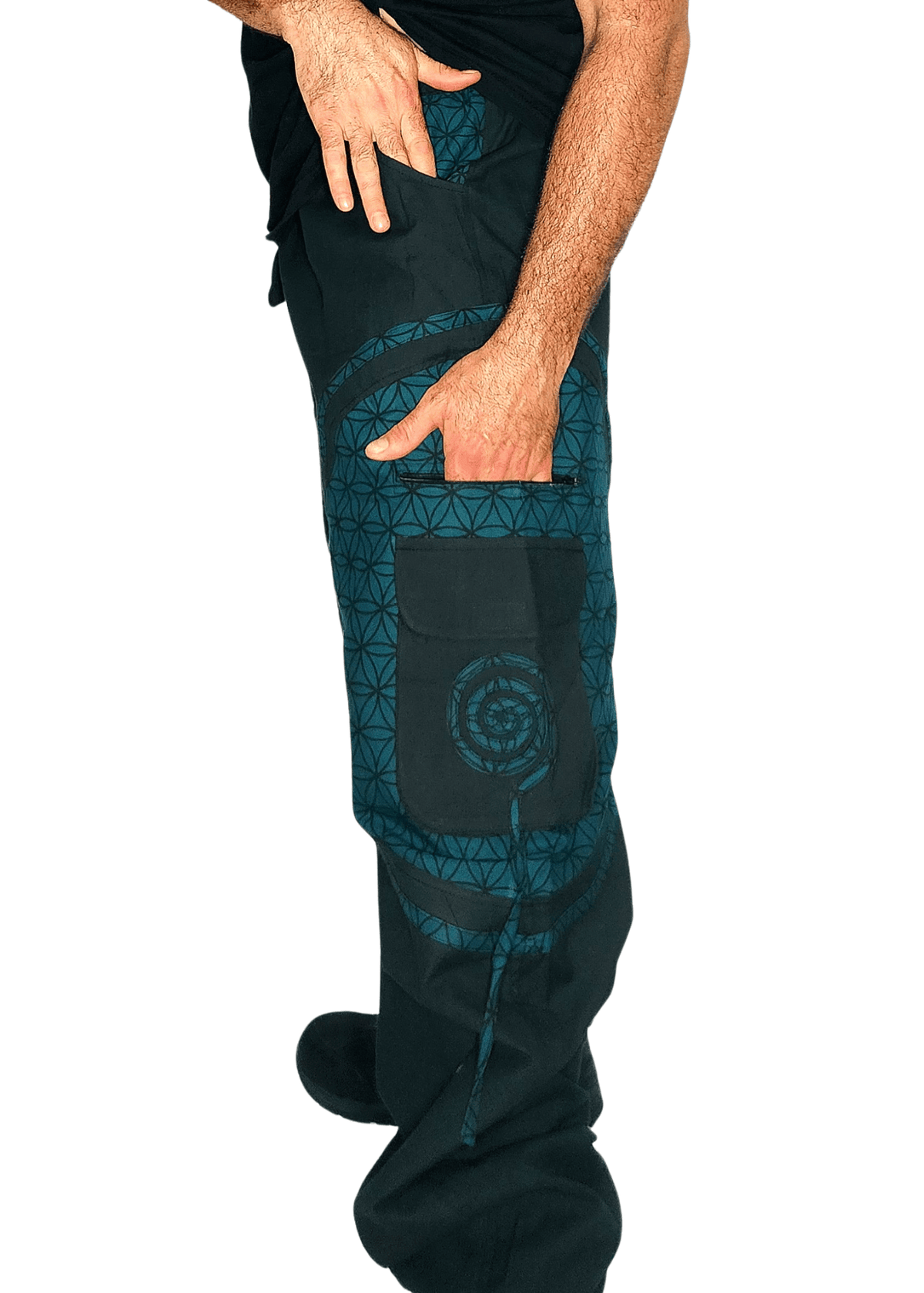  Flow Pants - Blue Flower of Life 