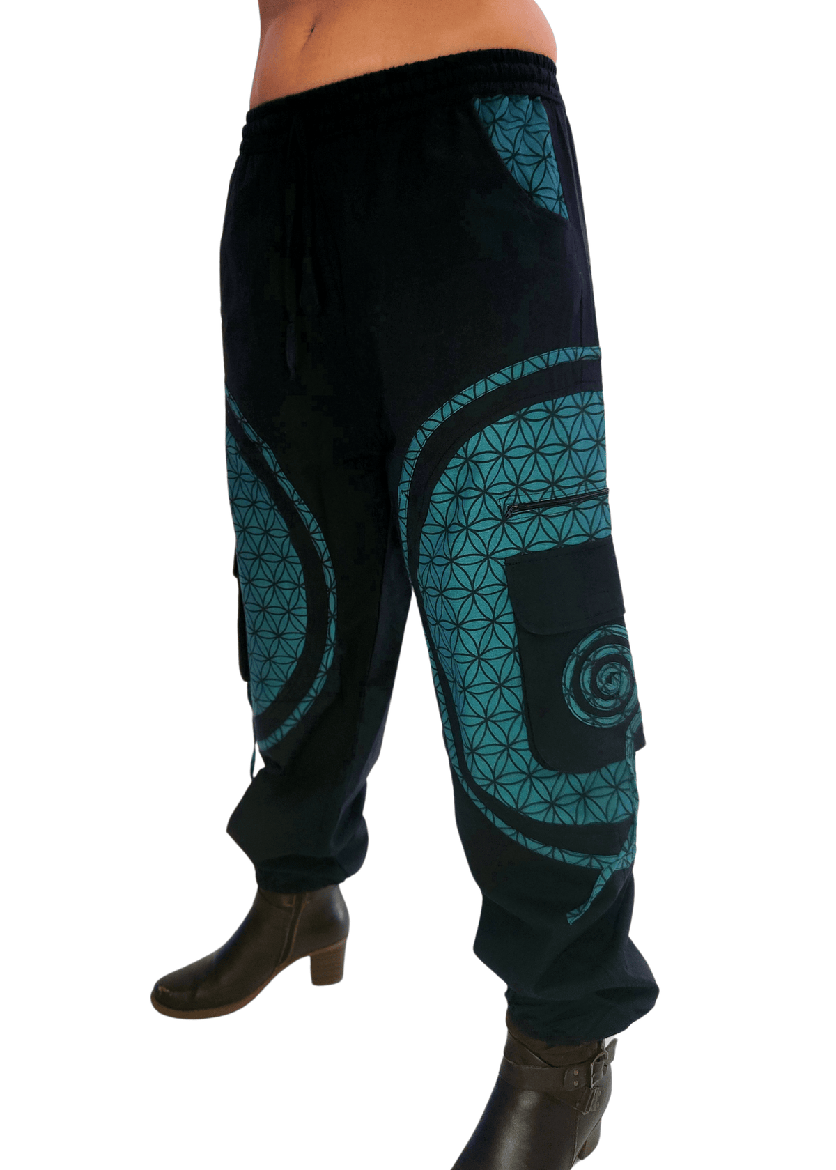  Flow Pants - Blue Flower of Life 