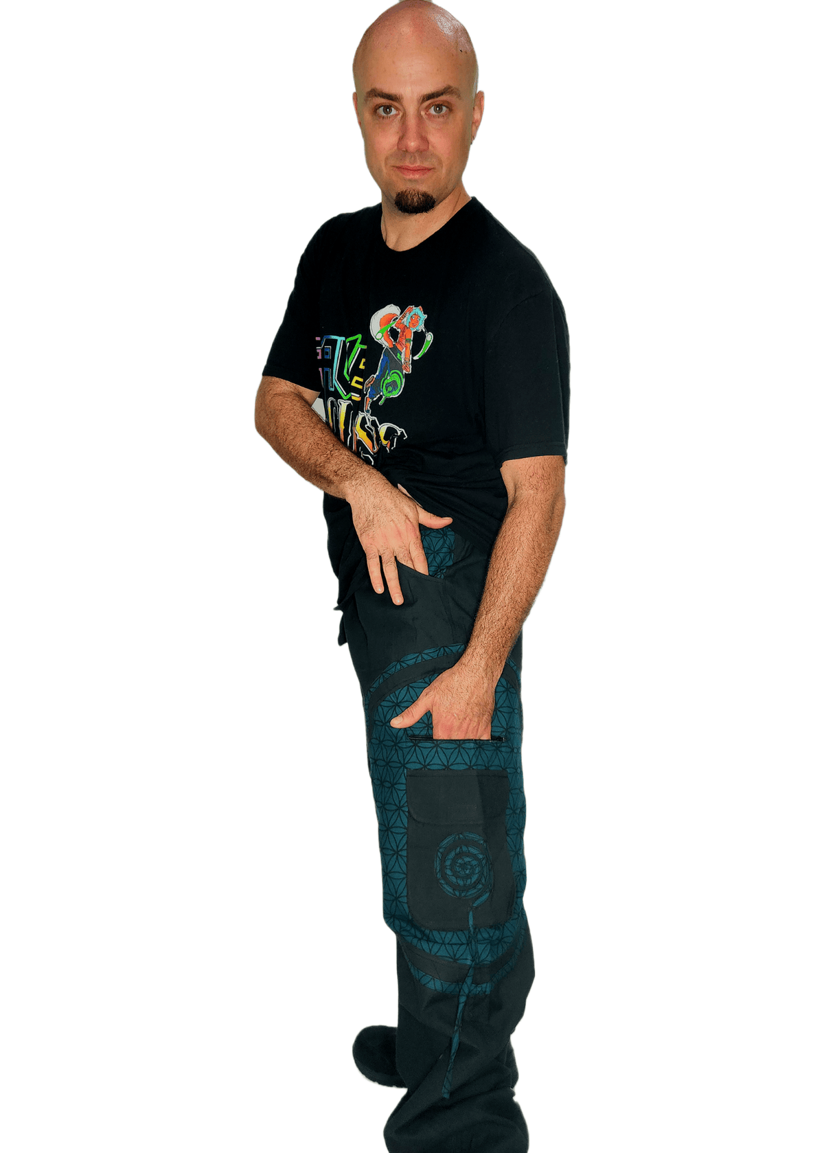  Flow Pants - Blue Flower of Life 