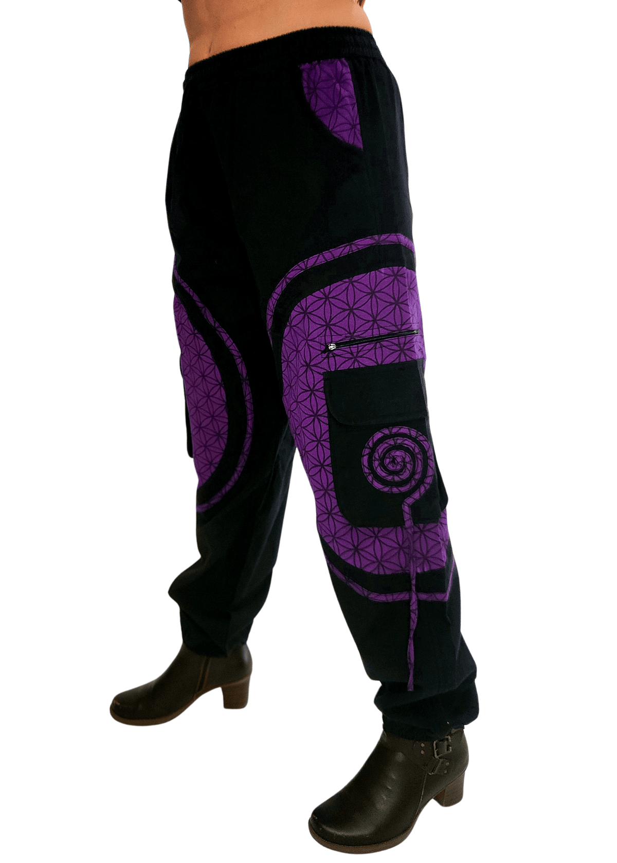  Flow Pants - Purple Flower of Life 