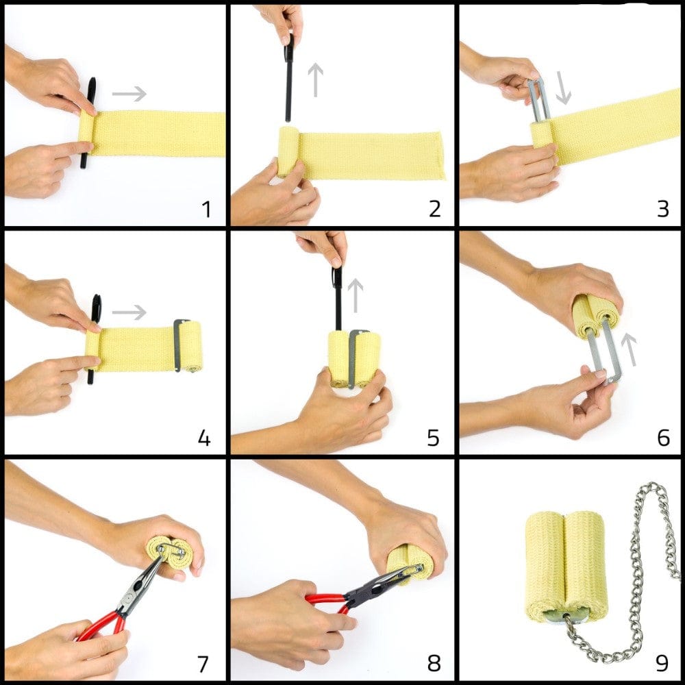  PLAY POSEIDON FIRE POI FAST-REPLACE PURO Wick Made of KEVLAR - Handle colors vary 