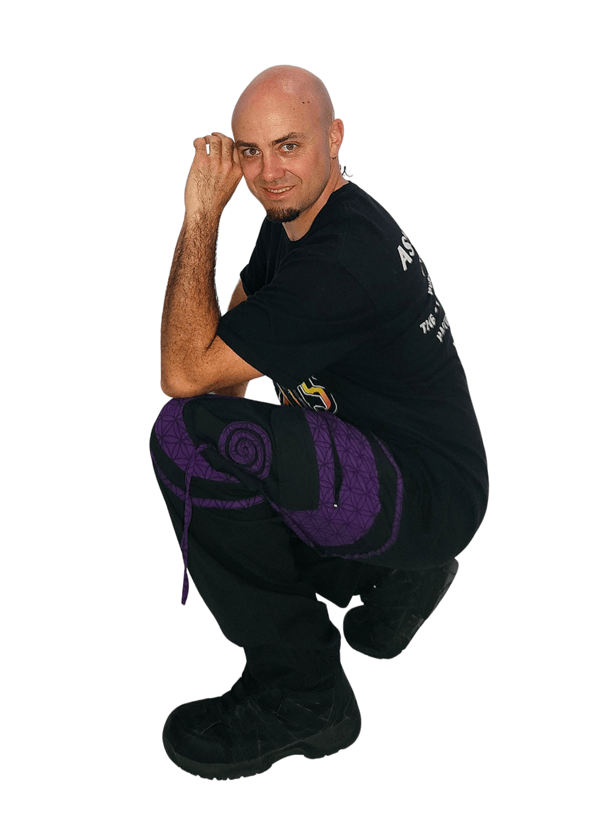  Flow Pants - Purple Flower of Life 