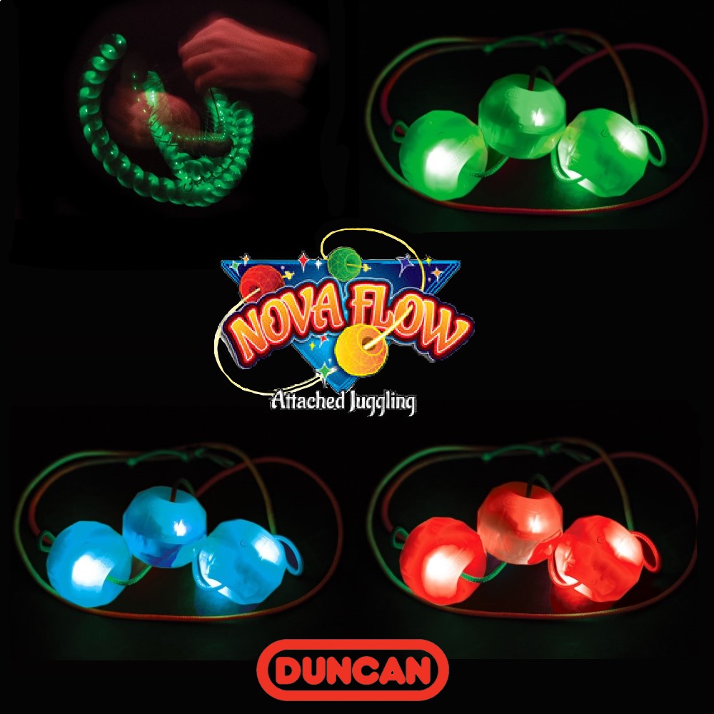  Duncan Nova Flow Light Up - Attached Juggling Skill Toy with Storage Case 