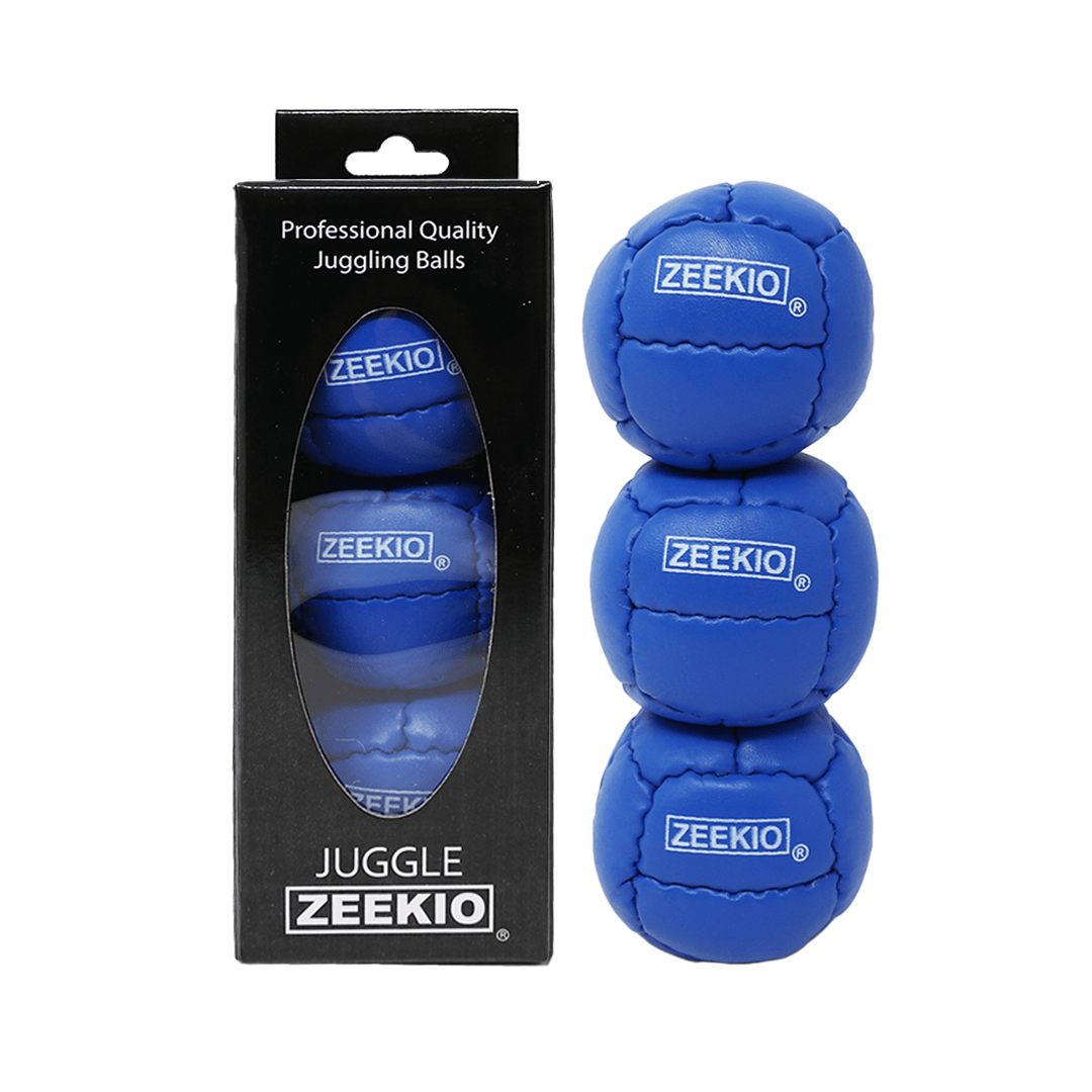 Zeekio Galaxy Juggling Balls - Premium 12 Panel Genuine Leather Balls