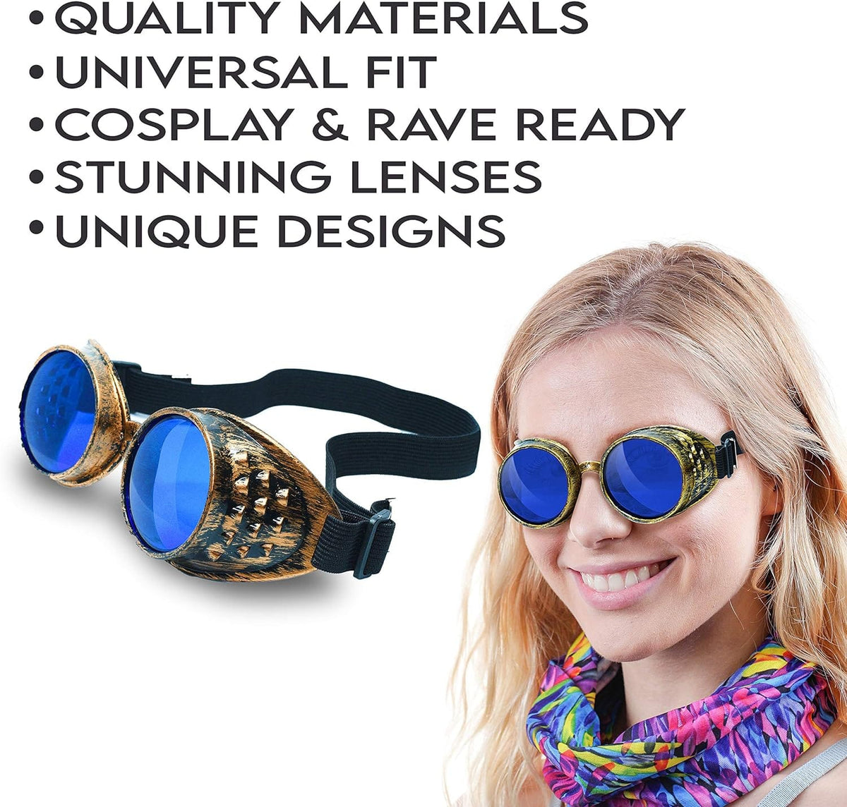  Steampunk Goggles and Kaleidoscope Glasses 
