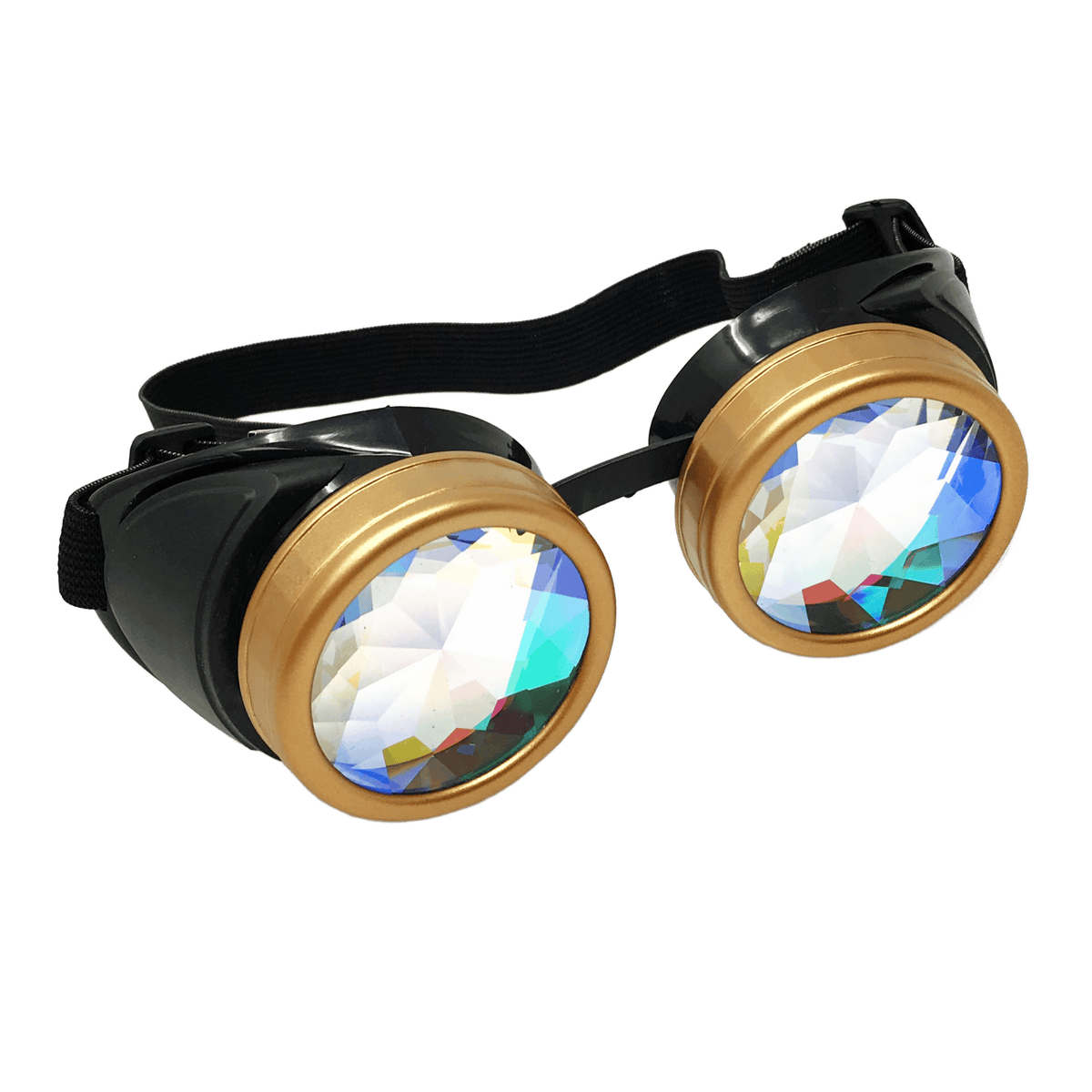  Rave Kaleidoscope Goggles Vintage Steampunk Glasses 