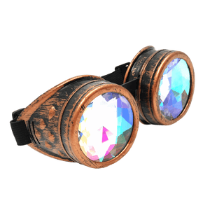 Rave Kaleidoscope Goggles Vintage Steampunk Glasses
