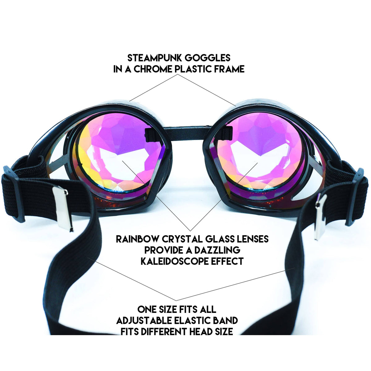  Steampunk Goggles and Kaleidoscope Glasses 