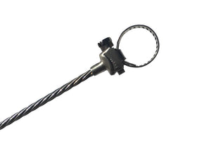 Closed clamp with cable
